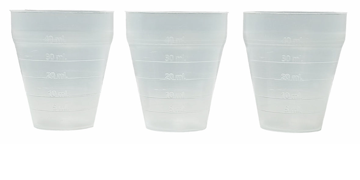 Vaso dosificador plástico pet 40ml