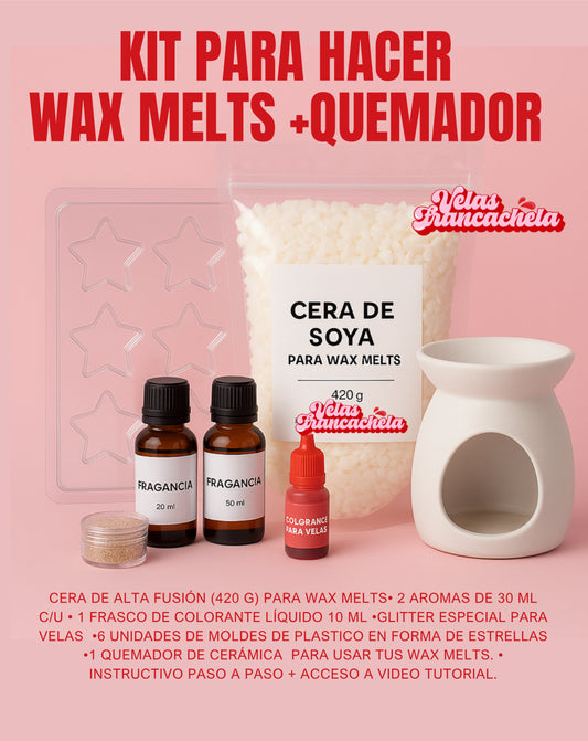 KIT PARA HACER WAX MELTS + QUEMADOR