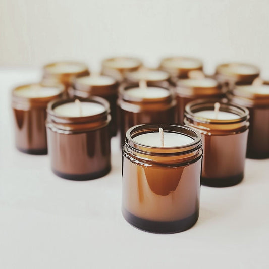 Vela de soya ámbar tapa dorada 100 ml